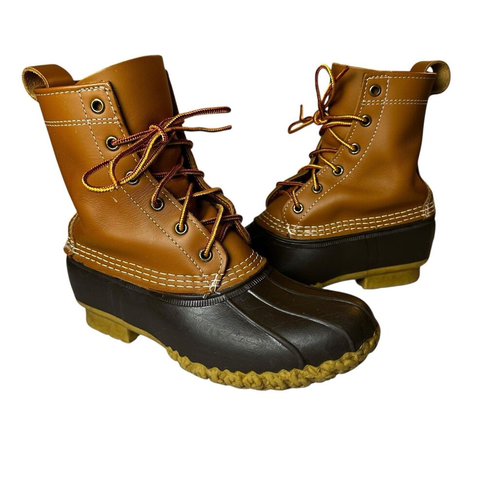 L.L. Bean 6" Bean Boots Duck Boots Leather Rubber Sole | 6M Women’s Made In USA